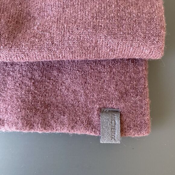 Arc'teryx Plum Rose Wool Blend Scarf Ski Snowboarding Casual Winter - Picture 7 of 11